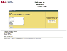 Tablet Screenshot of libdata.clcmn.edu